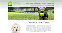 Desktop Screenshot of centrecanindelouest.com