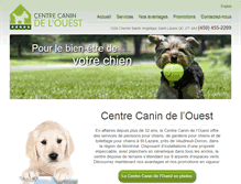 Tablet Screenshot of centrecanindelouest.com